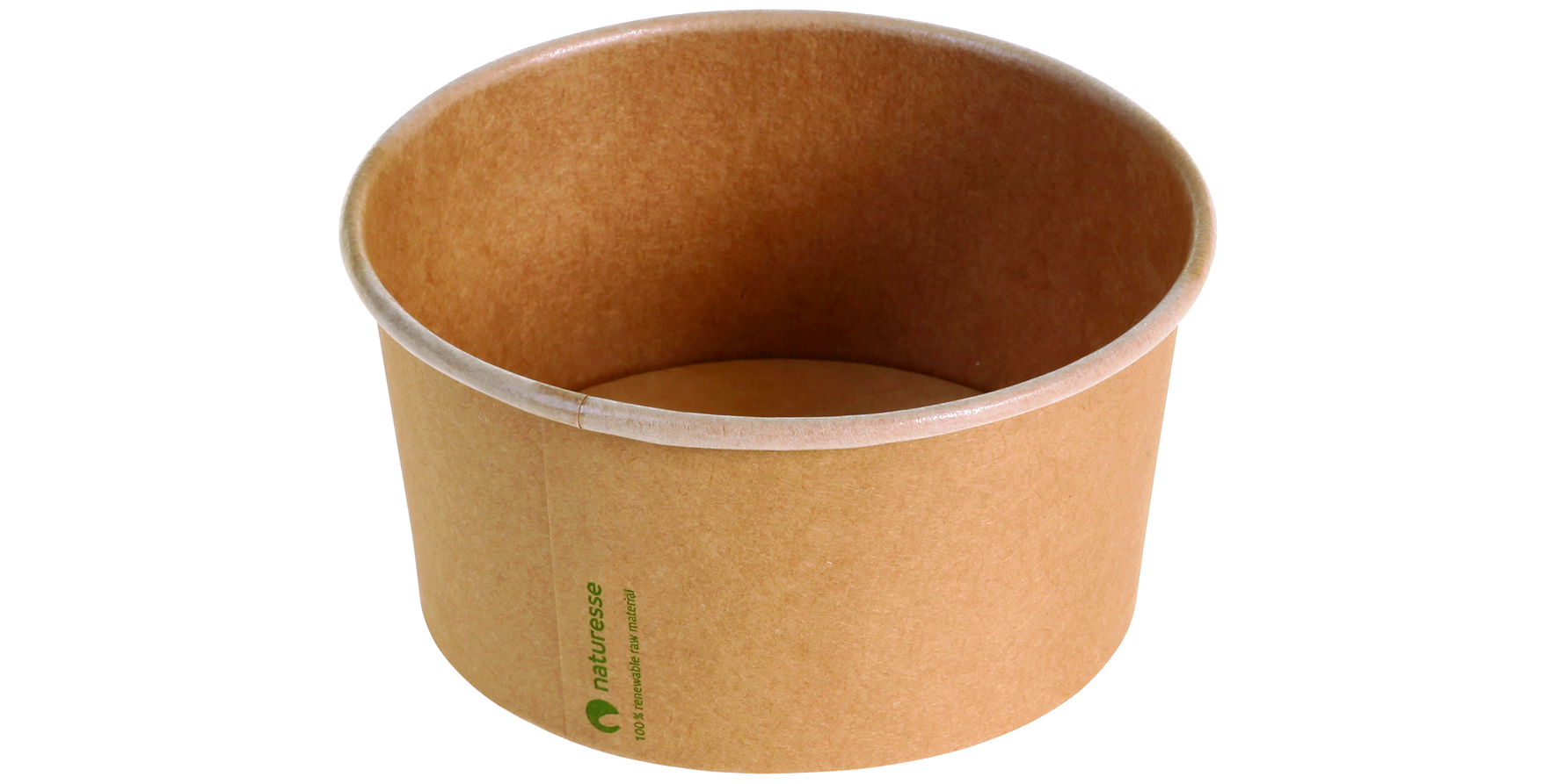 naturesse Karton Salatschale Kraft/PLA 445 ml, Ø12,0x6cm