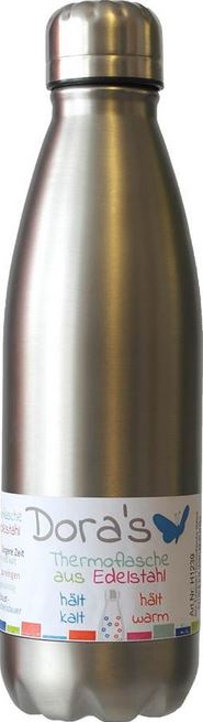 Edelstahl Thermoflasche stahl 750 ml (2 Stk.)