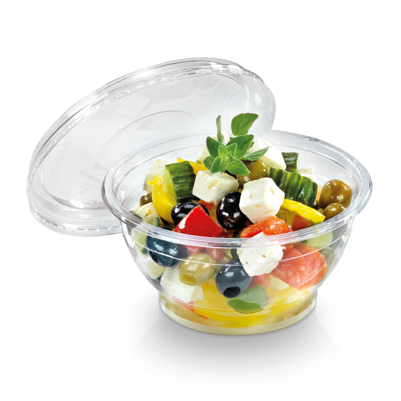 naturesse PLA Salatschale 700 ml - ohne Deckel Ø14,5 cm, 6,5cm tief (600 Stk.)