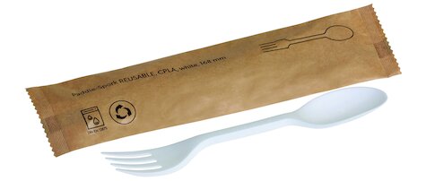 naturesse reusable CPLA Paddle.-Spork 16,8 cm, einzeln verpackt