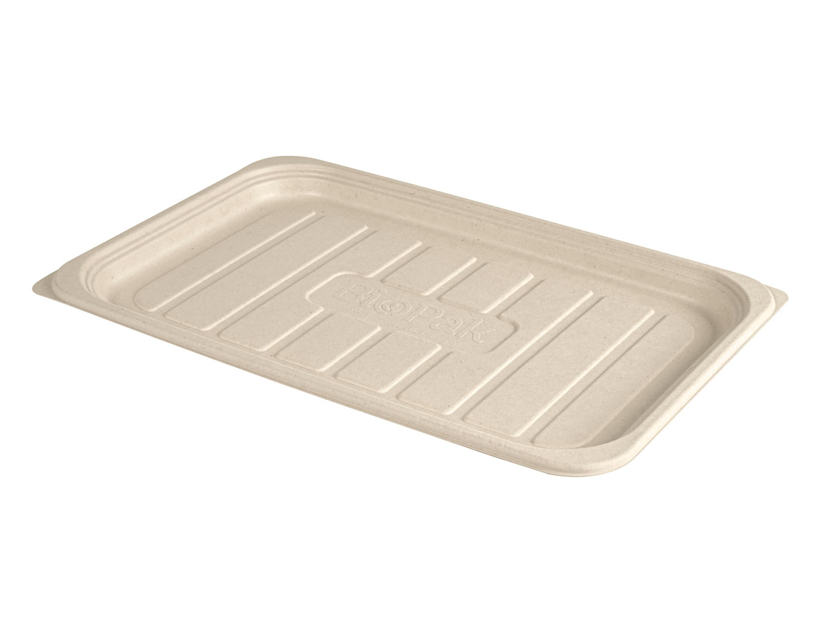 Bagasse Servierplatte natur, 46x30 cm