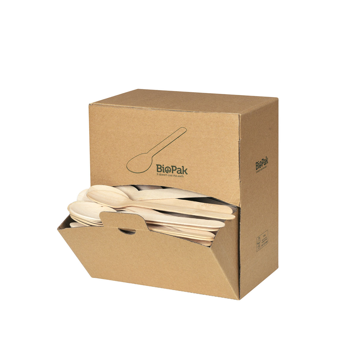 ecoecho Holzlöffel 16 cm gewachst in Spenderbox