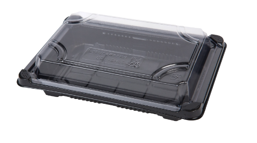 Schwarze PLA Sushi Boxen, 25x16x5cm (300 St.)