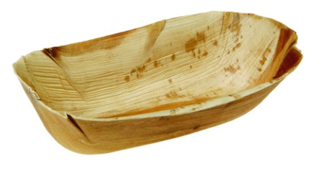 Palmblatt Schale oval 18x8,5x4,5cm