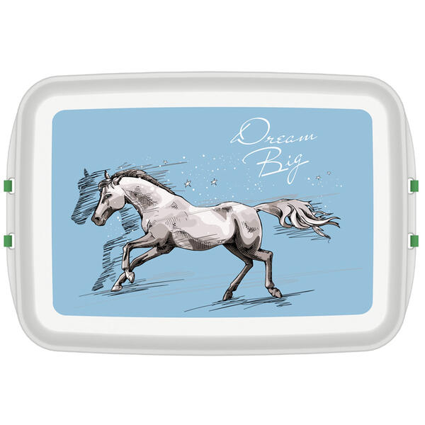 Lunchbox mit Druck Pferd 12x18x5 cm