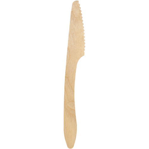 Holzbesteck Messer, gewachst, 19 cm