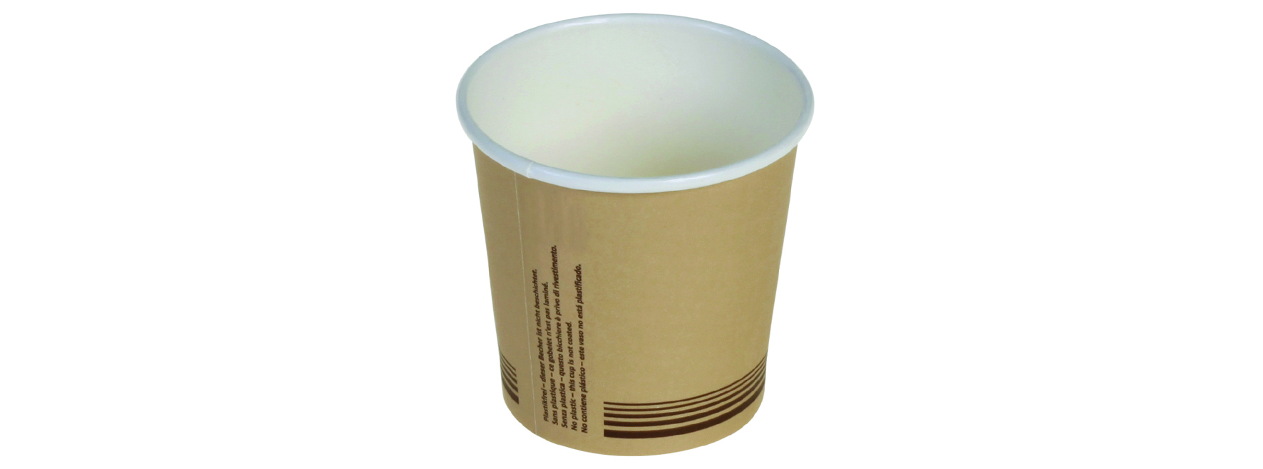 Kaffeebecher braun, 70 ml Ø 5,6 cm, nicht plastik-laminiert